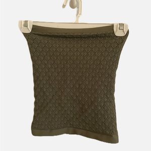 Olive green tube top